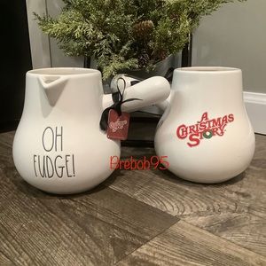 Rae Dunn “OH FUDGE” A Christmas Story hot cocoa pot